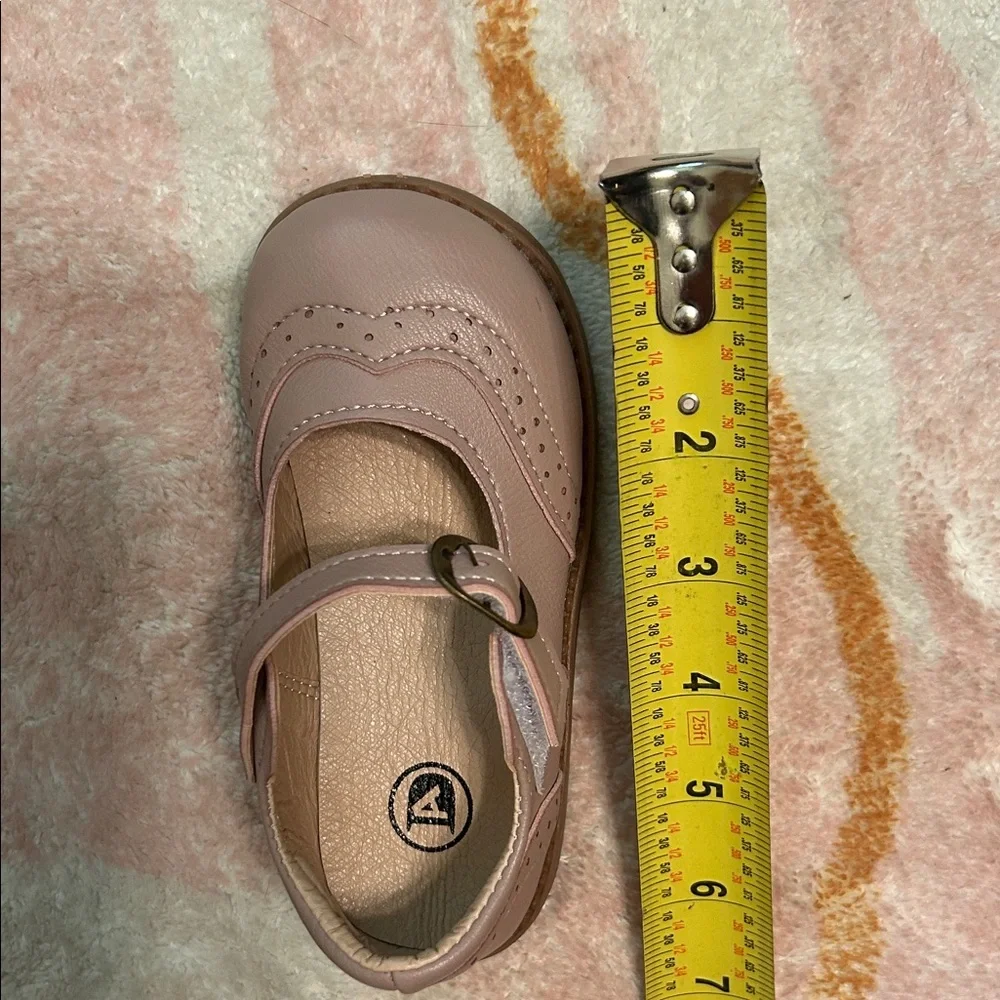 MG Baby Blush Pink Kids Dress Shoes with Strap